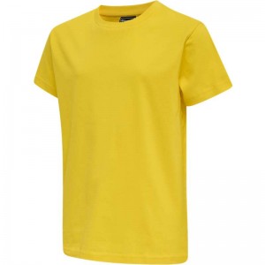 Hummel Red Basic S/S T-shirt Barn Gula | 871208-672