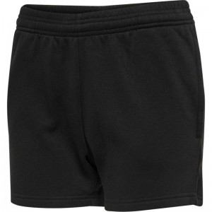 Hummel Red Basic Sweat Shorts Dam Svarta | 106114-807