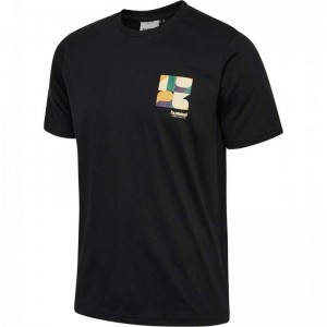 Hummel Regular Graphic S/S T-shirt Herr Svarta | 577609-465
