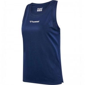 Hummel Run Singlet S/L Linne Dam Svarta | 144686-401