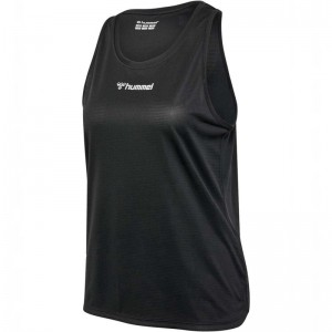 Hummel Run Singlet S/L Shorts Dam Svarta | 840266-535