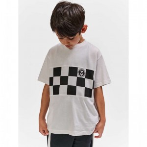 Hummel Runner S/S T-shirt Barn Vita | 191943-657