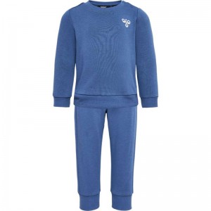 Hummel Santo Crewsuit Tröjor Barn Blå | 497752-680
