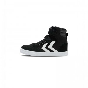 Hummel Slimmer Stadil High Jr Sneakers Barn Svarta | 039566-620