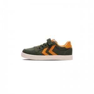 Hummel Slimmer Stadil Low Jr Sneakers Barn Gröna | 010011-092
