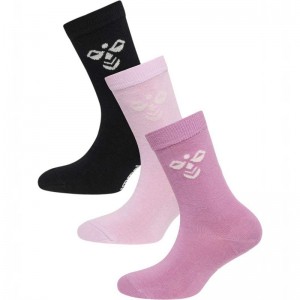 Hummel Sutton 3-pack Strumpor Barn Rosa | 345378-459