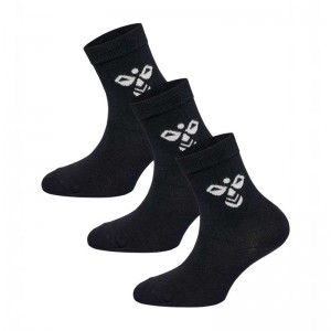 Hummel Sutton 3-pack Strumpor Barn Svarta | 720724-004