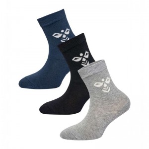 Hummel Sutton 3-pack Strumpor Barn Svarta | 533023-978