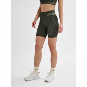 Hummel Te Christel Seamless Shorts Dam Gröna | 976318-739