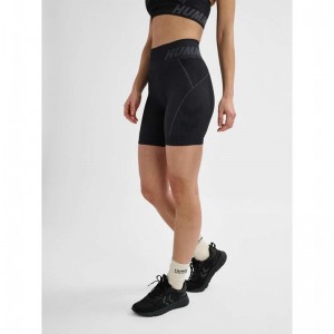 Hummel Te Christel Seamless Shorts Dam Svarta | 982608-613