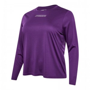 Hummel Te Curvy L/S Plus Shorts Dam Lila | 514429-594
