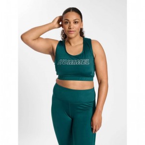 Hummel Te Curvy Plus Sport BH Dam Gröna | 580659-478