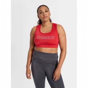Hummel Te Curvy Plus T-shirt Dam Röda | 383341-291