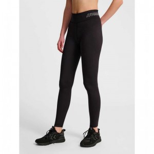 Hummel Te Fundamental Mid Waist Strumpbyxor Dam Svarta | 799033-733