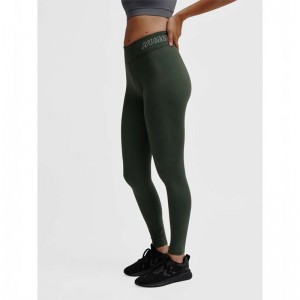 Hummel Te Fundamental Mid Waist Strumpor Dam Gröna | 769908-990