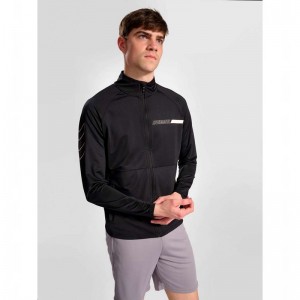 Hummel Te Strength Training Track Top Tröjor Herr Svarta | 547712-823