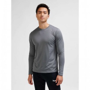 Hummel Te Topaz L/S T-shirt Herr Grå | 495673-681