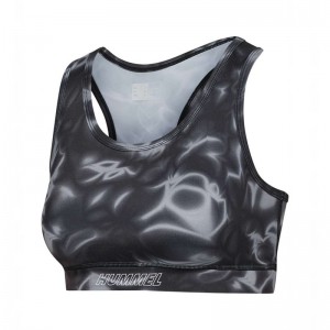 Hummel Te Twist Aop Sport BH Dam Svarta | 971936-367