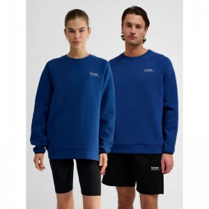 Hummel Tech Fleece Regular Crew Tröjor Dam Blå | 244124-380