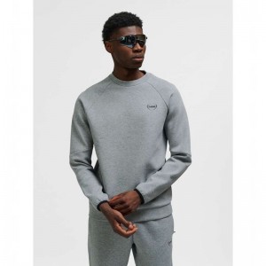 Hummel Tech Fleece Regular Crew Tröjor Herr Grå | 274845-476