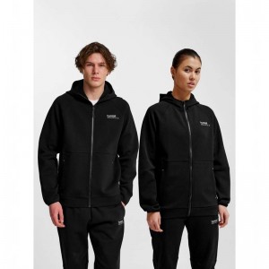 Hummel Tech Fleece Regular Zip Hoodie Herr Svarta | 092904-872