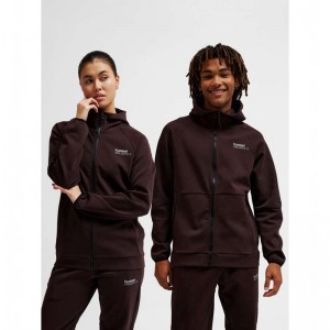 Hummel Tech Fleece Regular Zip Hoodie Herr Choklad | 082898-946