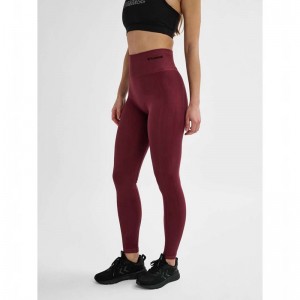 Hummel Tif Seamless High Waist Sneakers Dam Vinröda | 933948-793