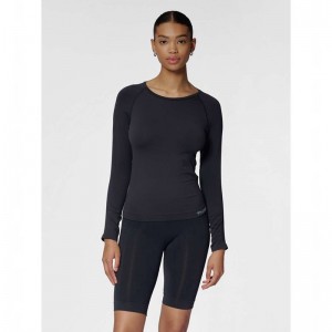 Hummel Tif Seamless L/S T-shirt Dam Svarta | 995849-274