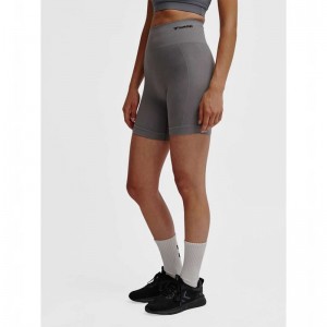 Hummel Tif Seamless Shorts Dam Grå | 526730-914