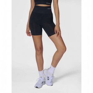 Hummel Tif Seamless Shorts Dam Svarta | 891453-490