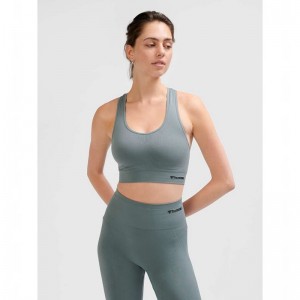 Hummel Tif Seamless Top Sport BH Dam Grå | 127346-288