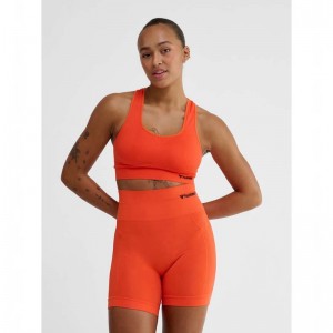 Hummel Tif Seamless Top Sport BH Dam Orange | 299028-267