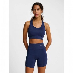 Hummel Tif Seamless Top Sport BH Dam Svarta | 751488-657