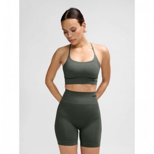 Hummel Tiffy Seamless Top Klänning Dam Gröna | 426669-970