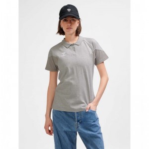 Hummel Travel Polo T-shirt Dam Grå | 577292-411