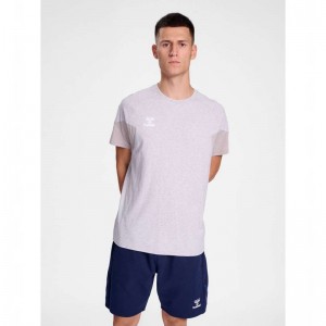 Hummel Travel S/S T-shirt Herr Grå | 138632-191