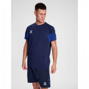 Hummel Travel S/S T-shirt Herr Marinblå | 547910-019