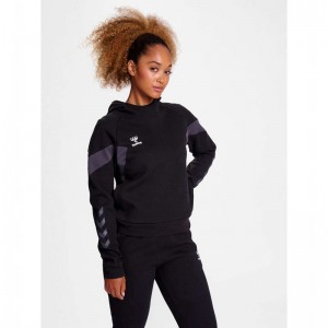 Hummel Travel Sweat Hoodie Dam Svarta | 775498-740