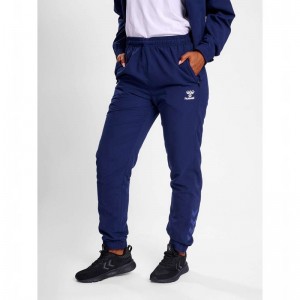 Hummel Travel Woven T-shirt Dam Marinblå | 739799-500