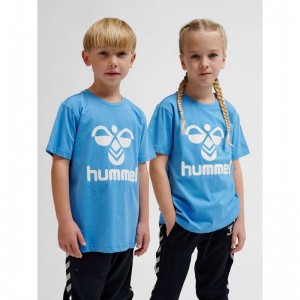 Hummel Tres S/S Shorts Barn Blå | 649862-511