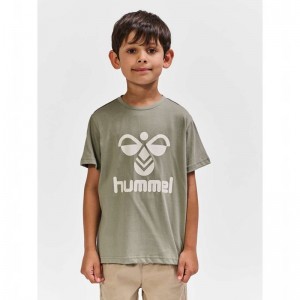 Hummel Tres S/S T-shirt Barn Grå | 800142-519