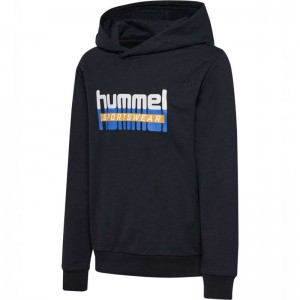 Hummel Tukas Hoodie Barn Svarta | 418671-976