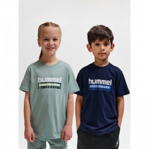 Hummel Tukas S/S 2-pack Byxor Barn Gröna | 422648-991