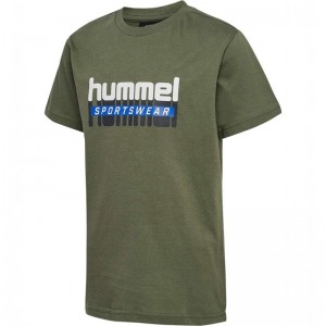 Hummel Tukas S/S Byxor Barn Olivgröna | 489330-574