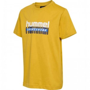Hummel Tukas S/S T-shirt Barn Gula | 592361-173