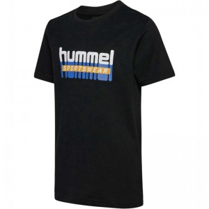 Hummel Tukas S/S T-shirt Barn Svarta | 580795-965