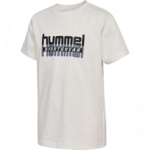Hummel Tukas S/S T-shirt Barn Vita | 258501-263