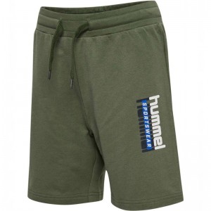 Hummel Tukas Shorts Barn Olivgröna | 467169-710