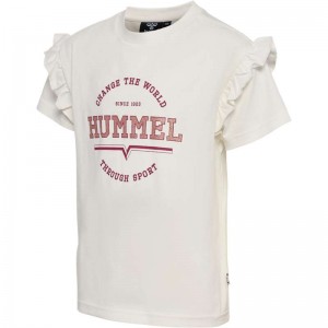 Hummel Violet S/S T-shirt Barn Vita | 815961-291