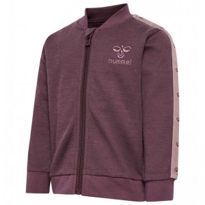 Hummel Wulbato Zip Jackor Barn Fuchsia | 615623-876